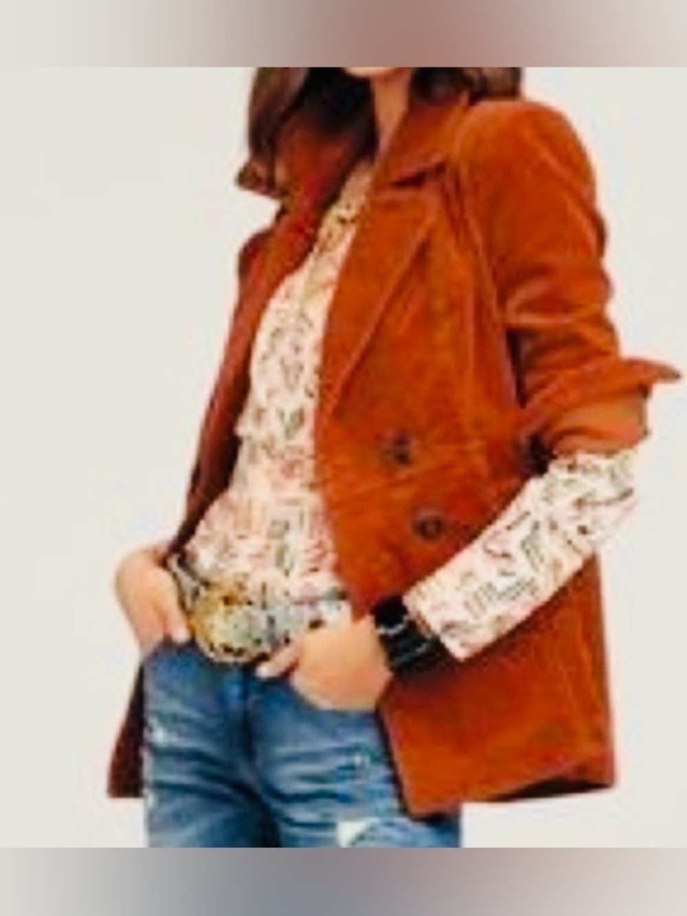 Cabi Corduroy gorgeous orange jacket